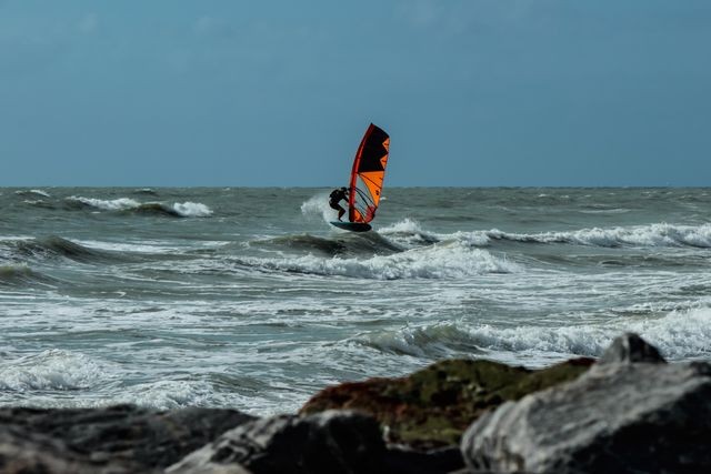 Windsurfen bij andijk en medemblik